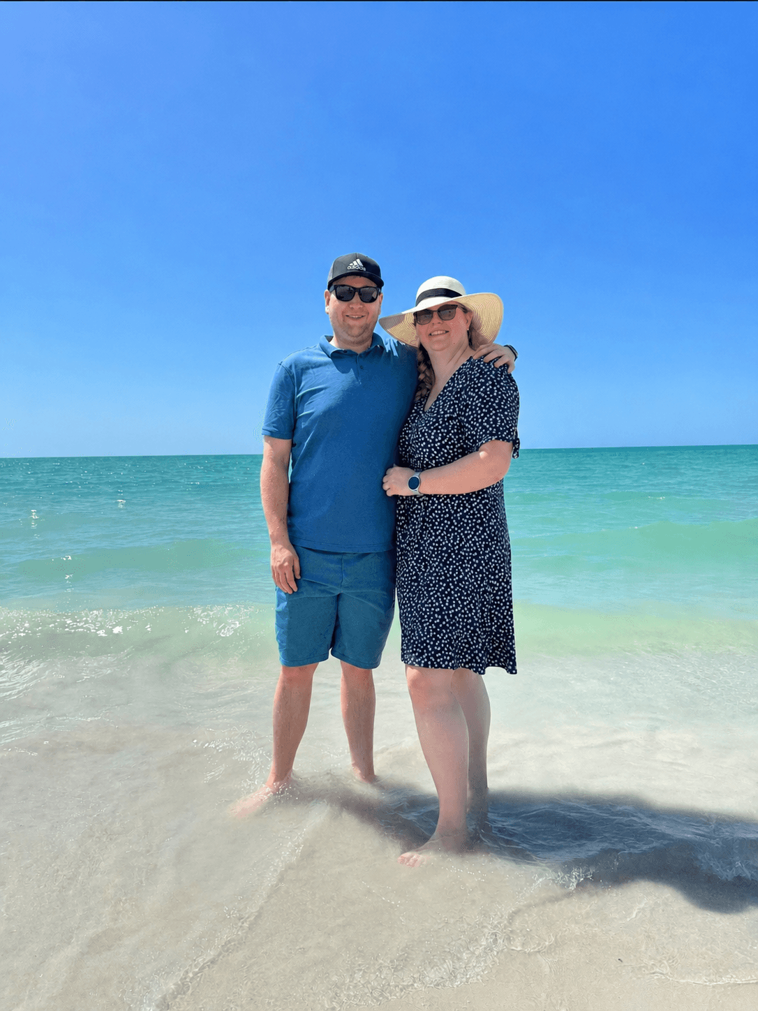 Kim und Jannic am Strand
